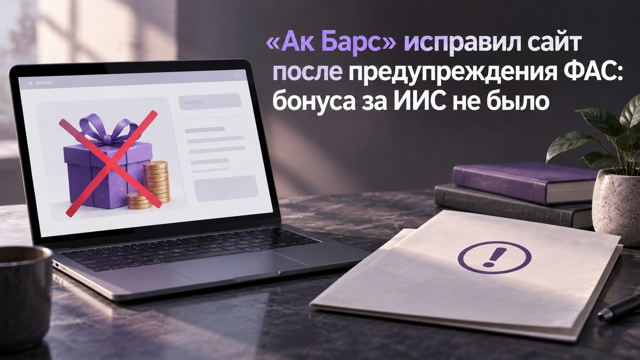 «Ак Барс» исправил сайт после предупреждения ФАС: бонуса за ИИС не было
