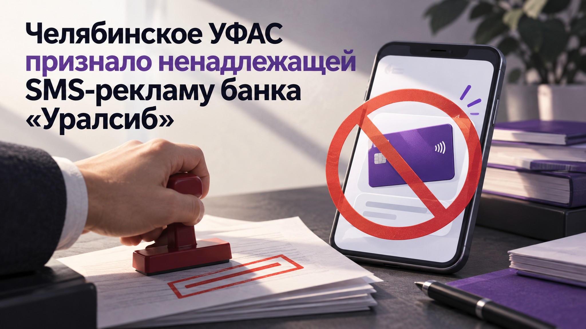 Челябинское УФАС признало ненадлежащей SMS-рекламу банка «Уралсиб»