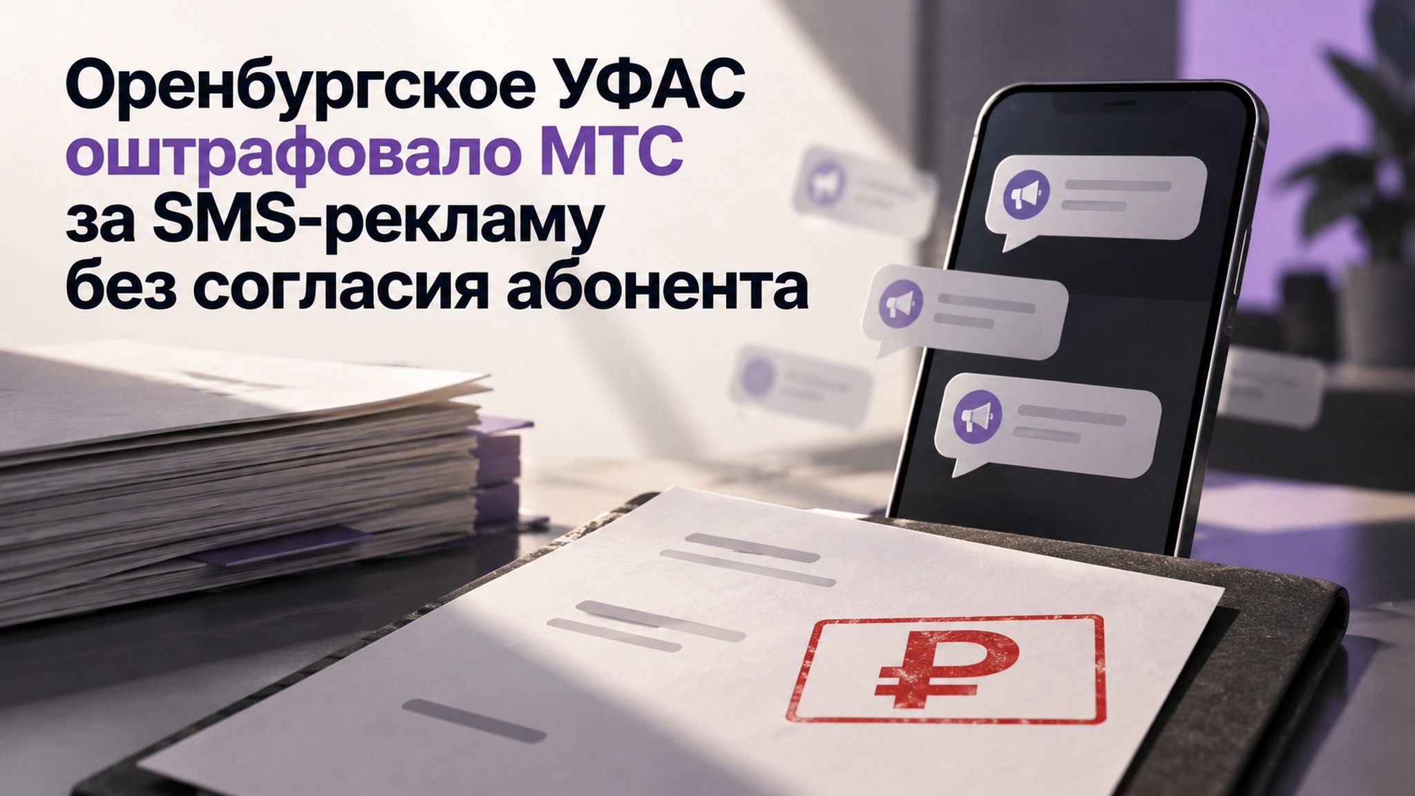 Оренбургское УФАС оштрафовало МТС за SMS-рекламу без согласия абонента