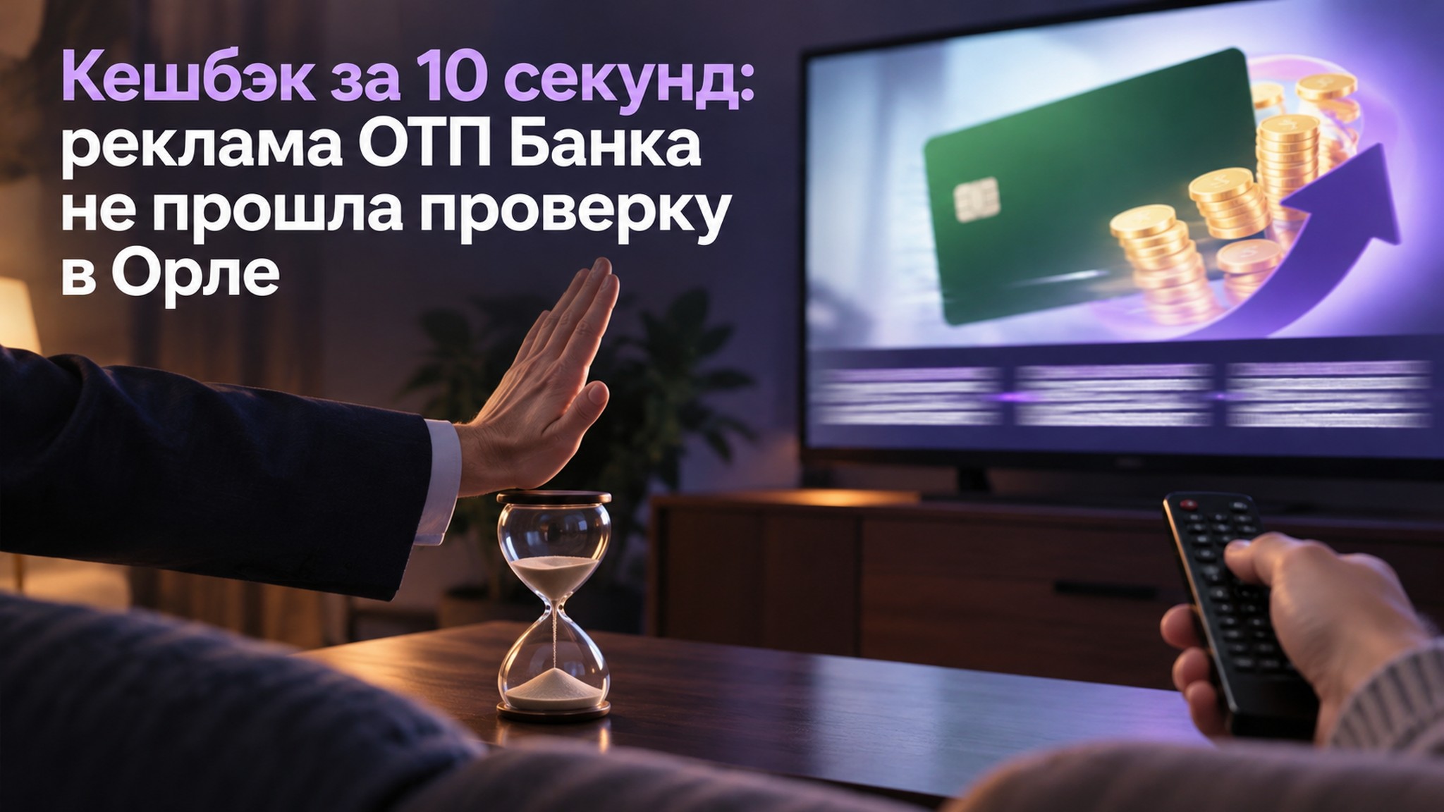 Кешбэк за 10 секунд: реклама ОТП Банка не прошла проверку в Орле