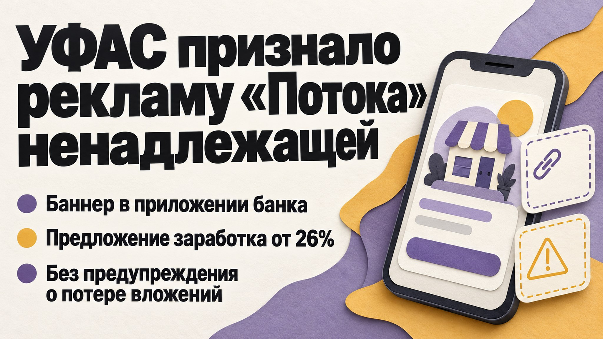 УФАС признало рекламу «Потока» ненадлежащей