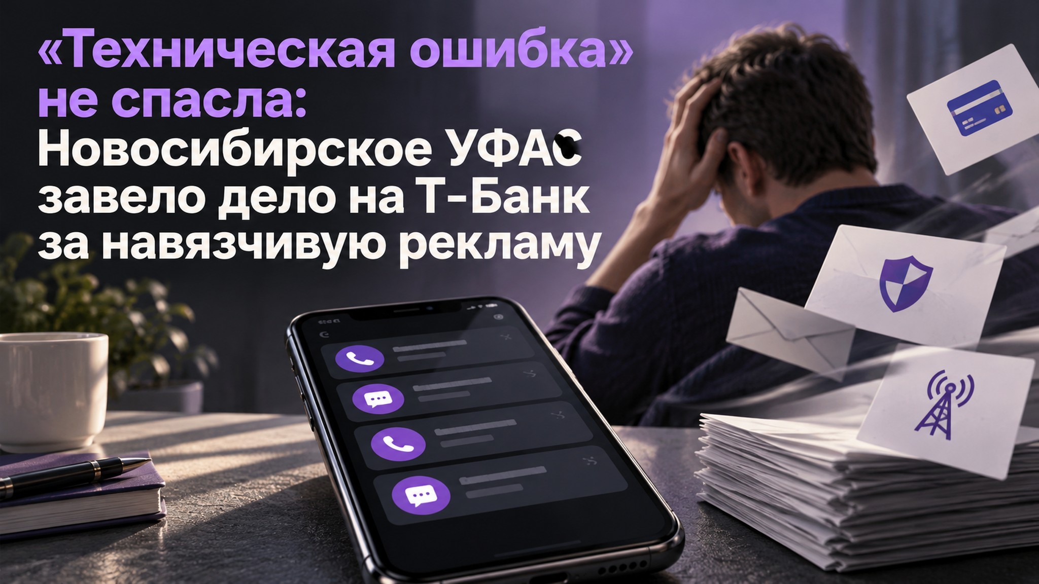 «Техническая ошибка» не спасла: Новосибирское УФАС завело дело на Т-Банк за навязчивую рекламу