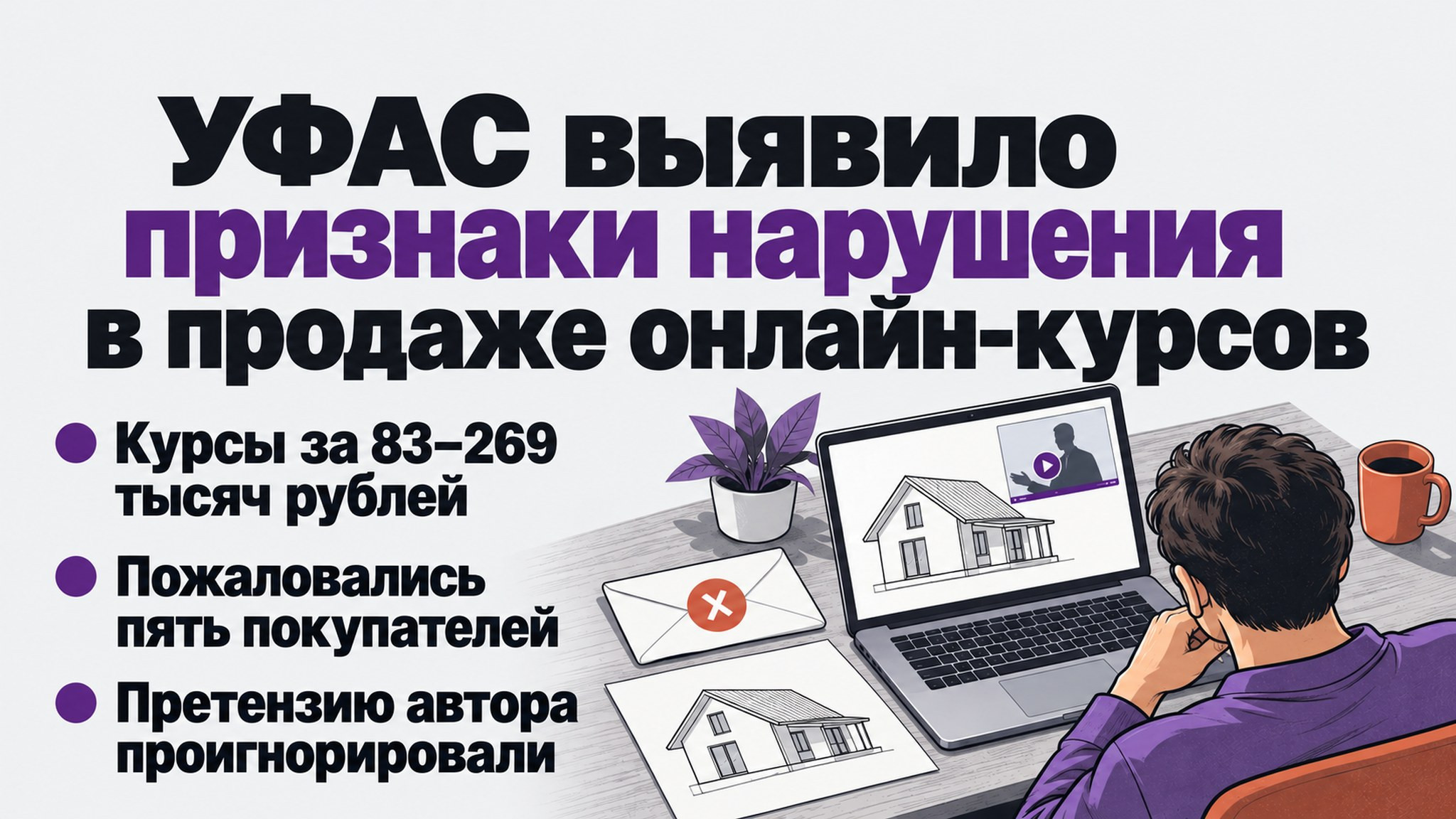 УФАС выявило признаки нарушения в продаже онлайн-курсов