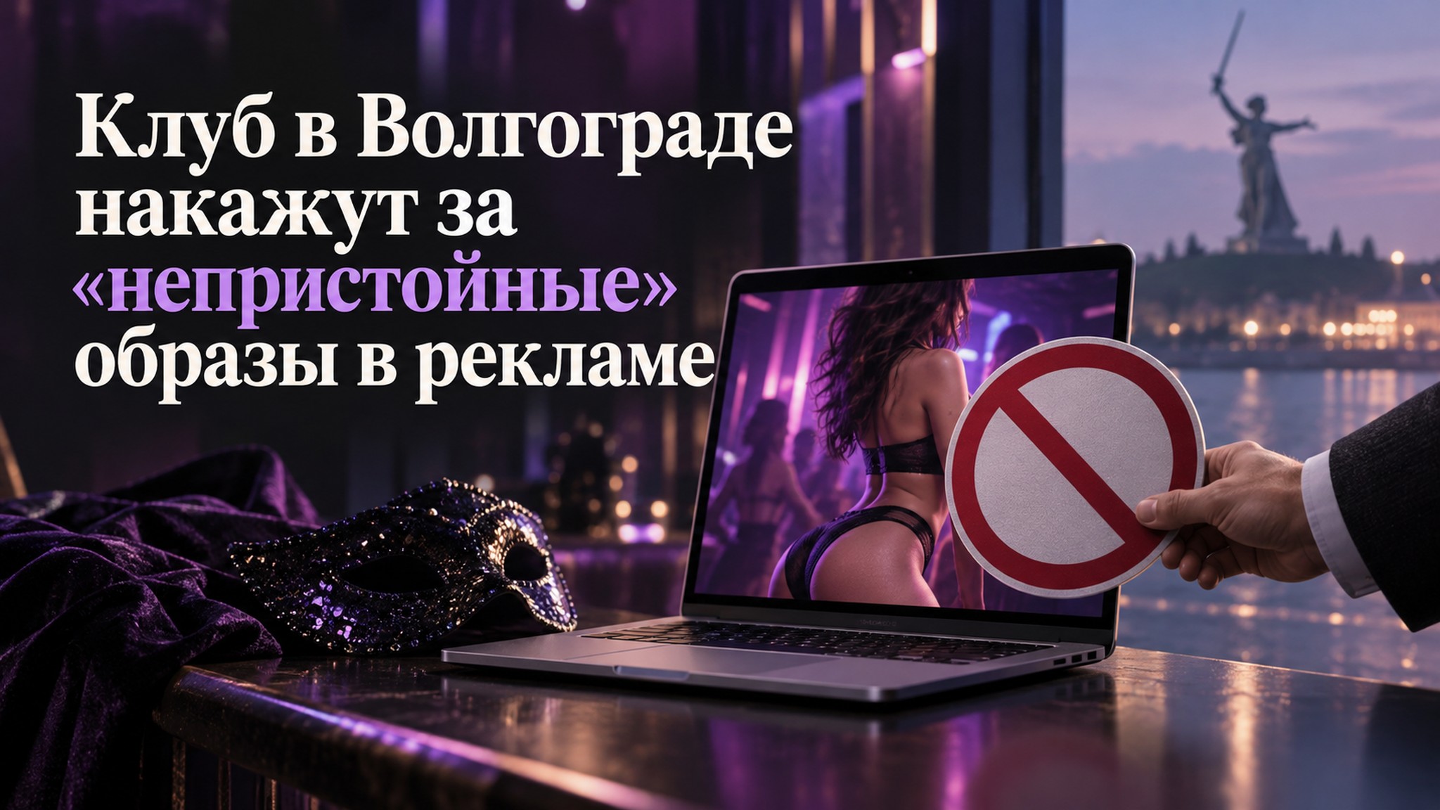 Клуб в Волгограде накажут за «непристойные» образы в рекламе